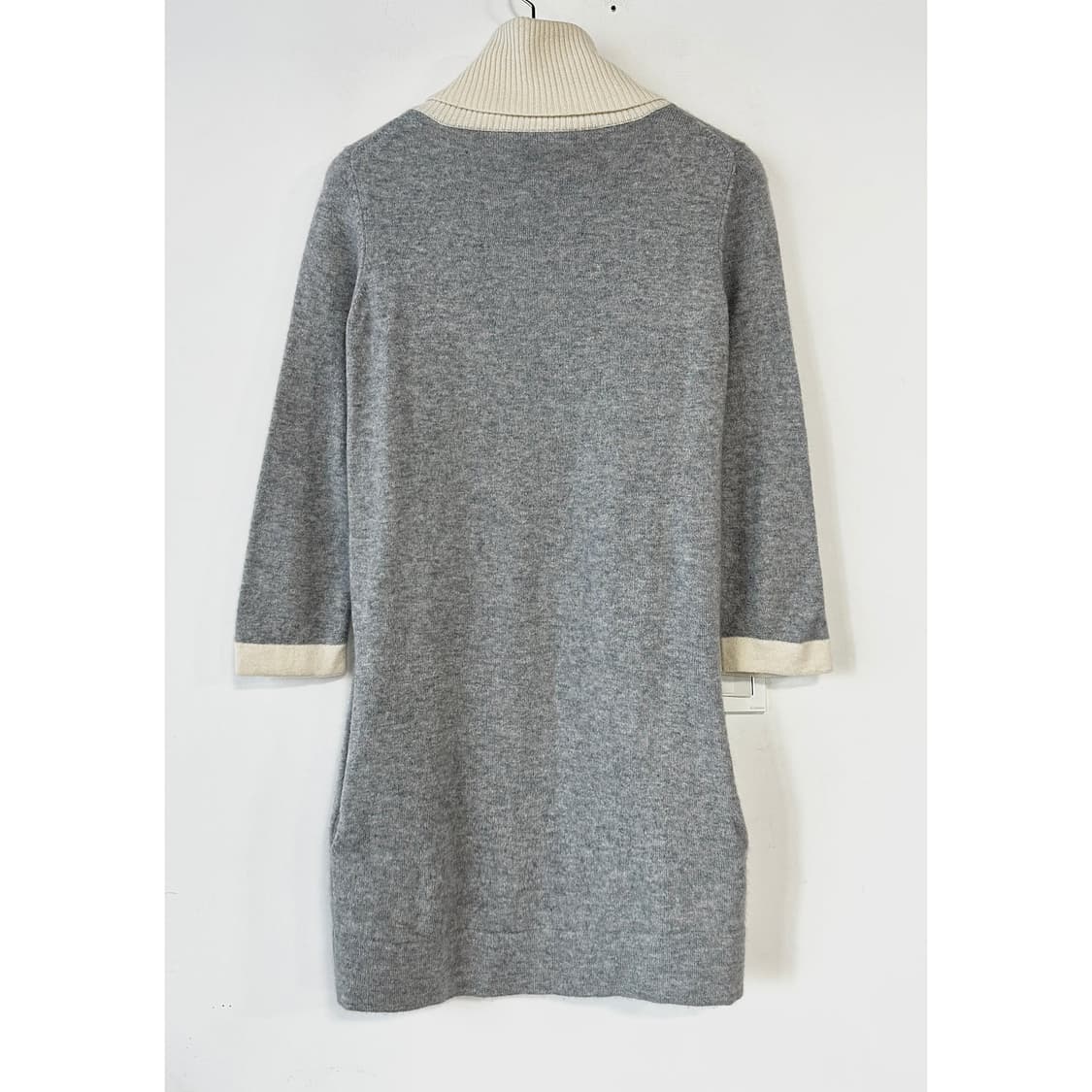 고비 캐시미어 100 배색 롱 니트 상품이미지5