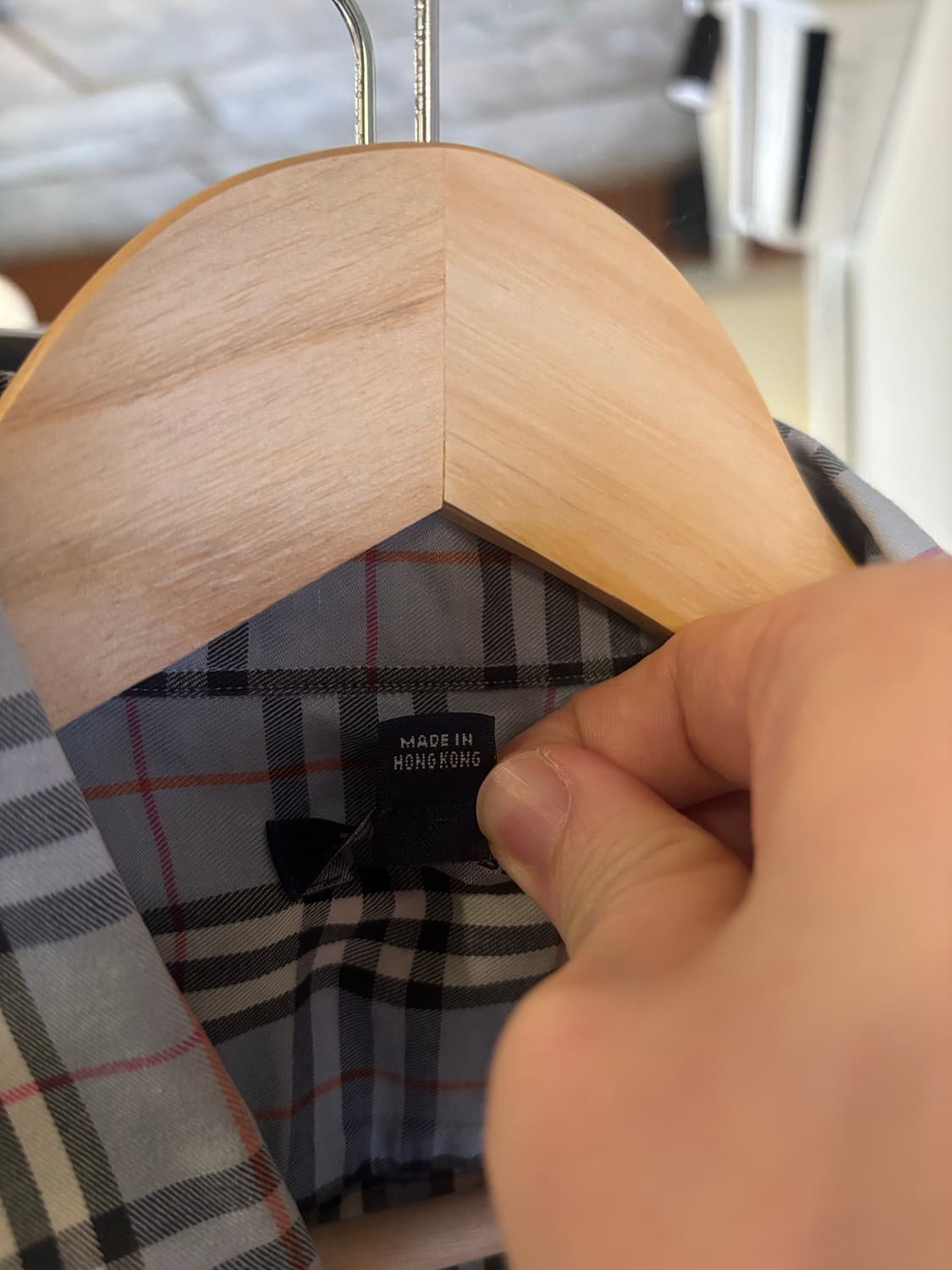 버버리 체크 반팔 셔츠 상품이미지6