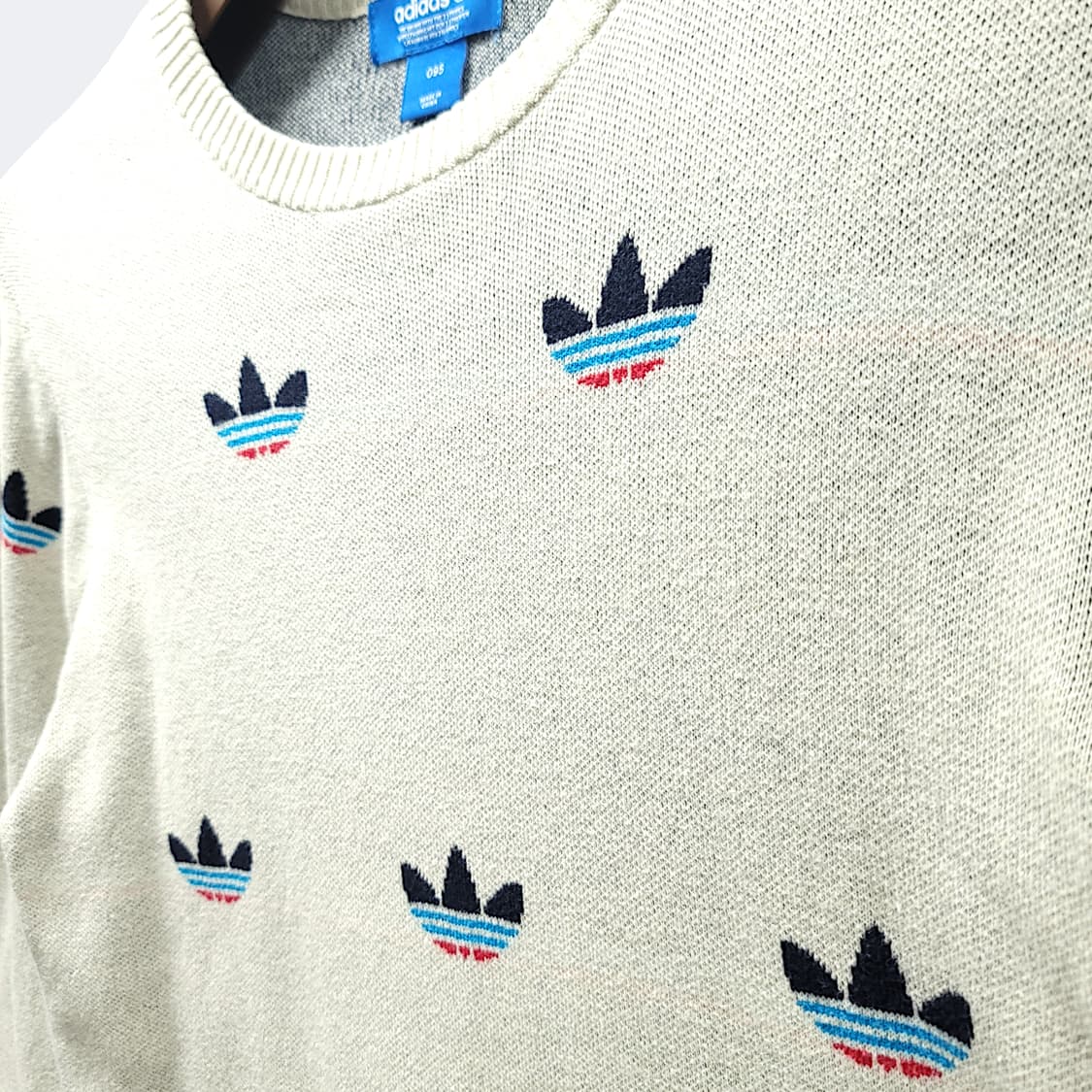 [95] 아디다스 베이지 트레포일 스웨터 니트 상품이미지5