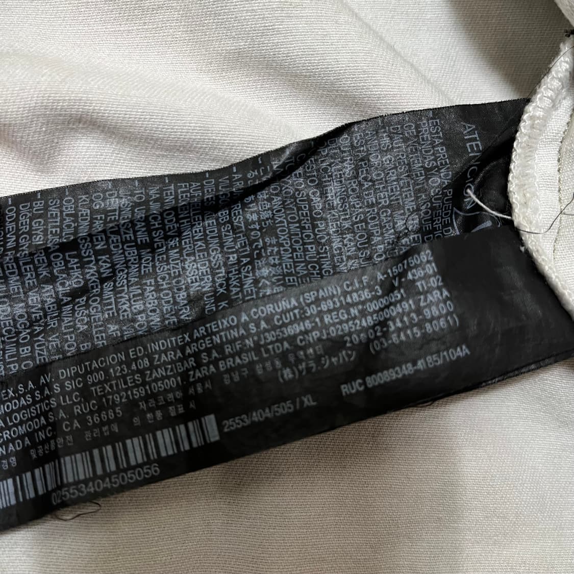 자라 밀리터리 카모플라쥬 코튼 풀오버 후드 XL/105 상품이미지6