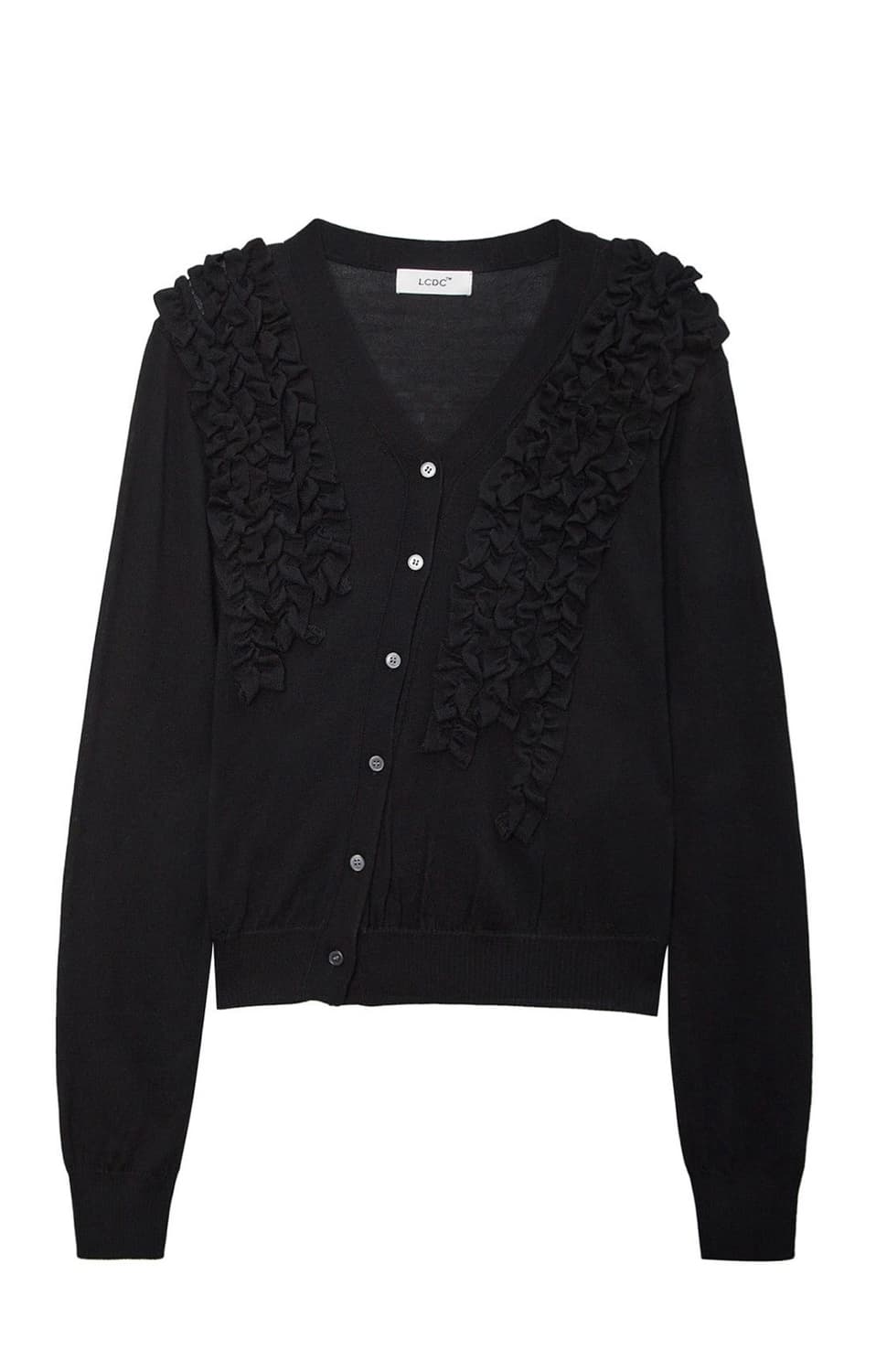 LCDC ASYMMETRIC FRILL CARDIGAN 상품이미지1