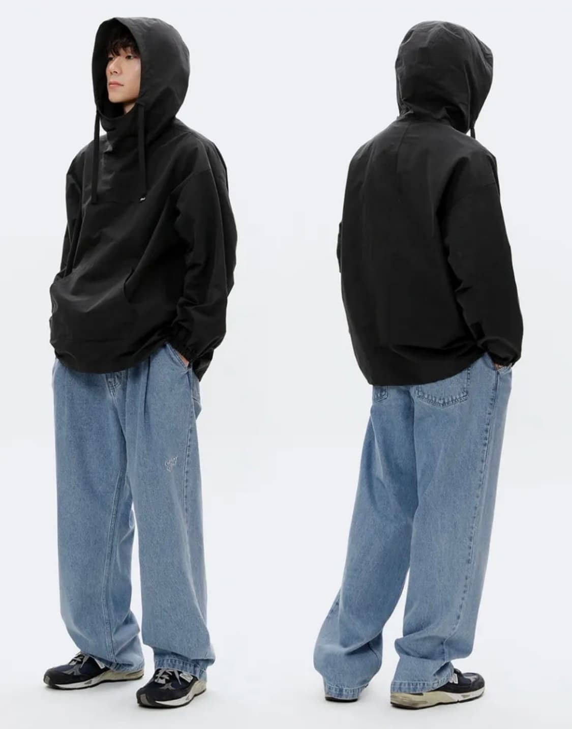 Mmlg엠엠엘지 블랙 후드 아노락 점퍼 상품이미지9