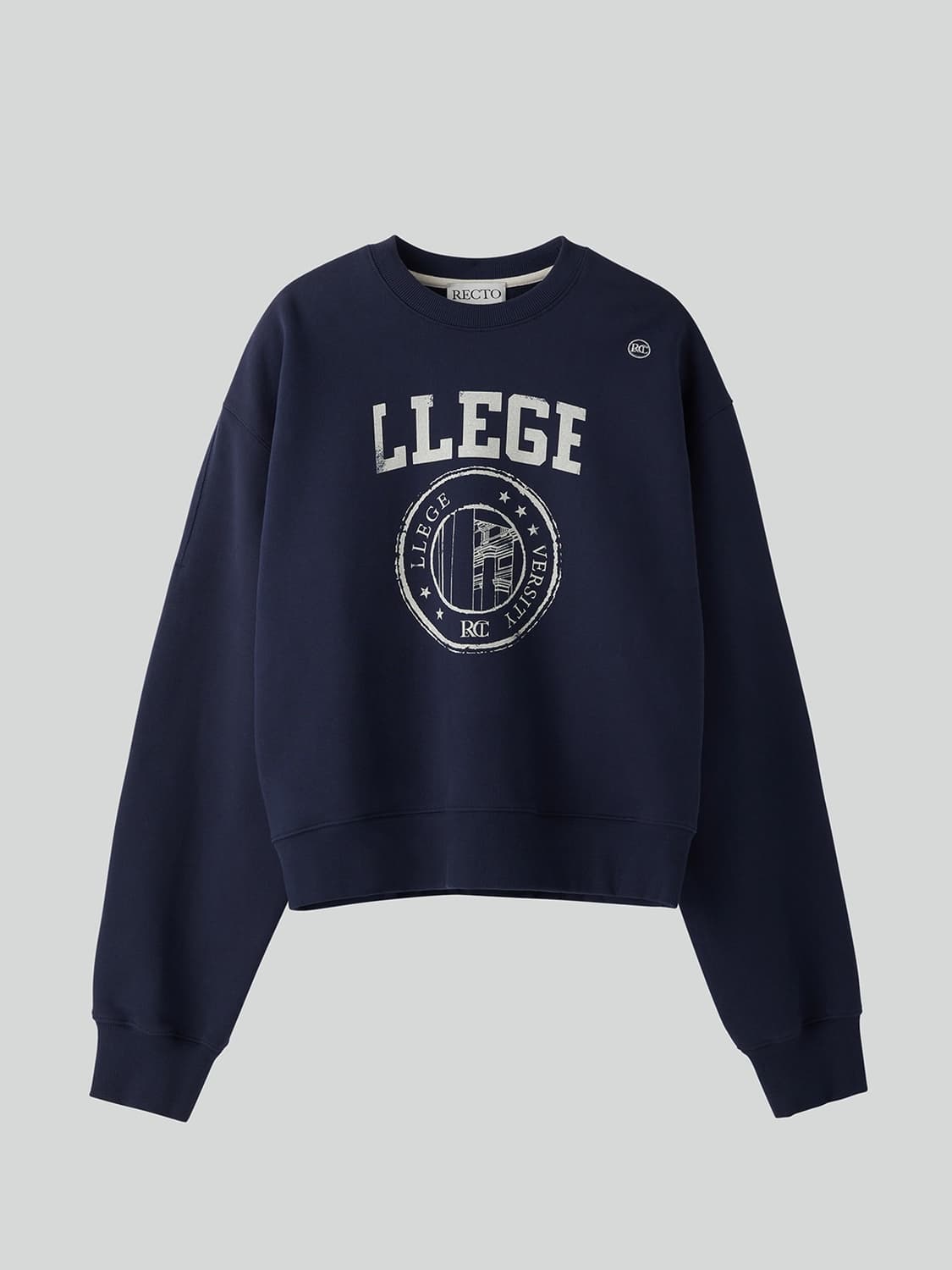 렉토 LLEGE LOGO SWEATSHIRT (NAVY) 상품이미지1
