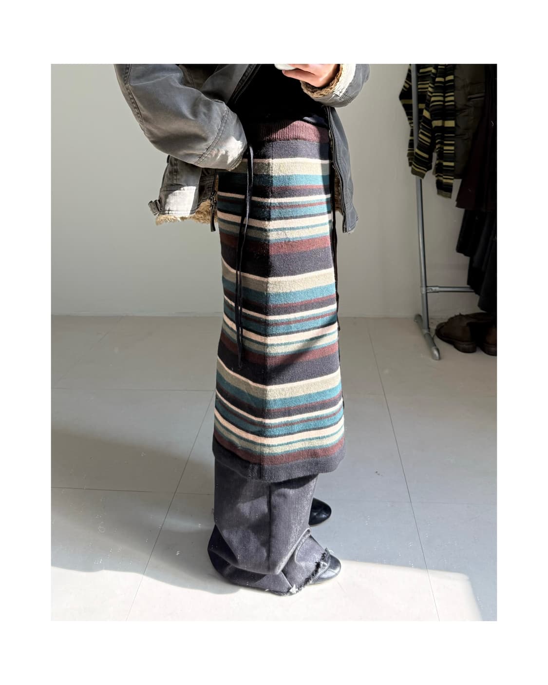 빈티지 미디 스커트 상품이미지2