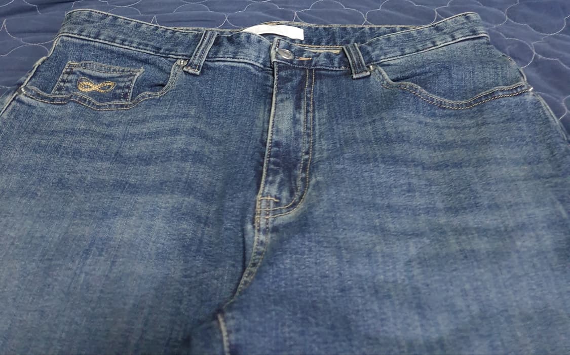 플랙 스티즈 M91 워싱 레귤러 스트레이트 핏 데님팬츠 (32) 상품이미지4