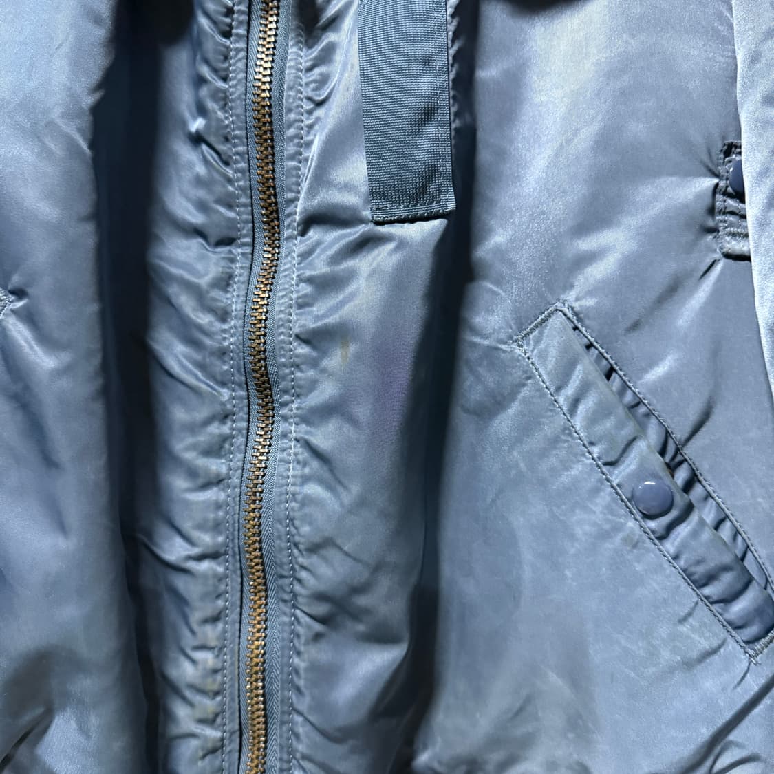 알파인더스트리 00s B-15C 퍼 카라 탈부착 플라이트 봄버 자켓 상품이미지6