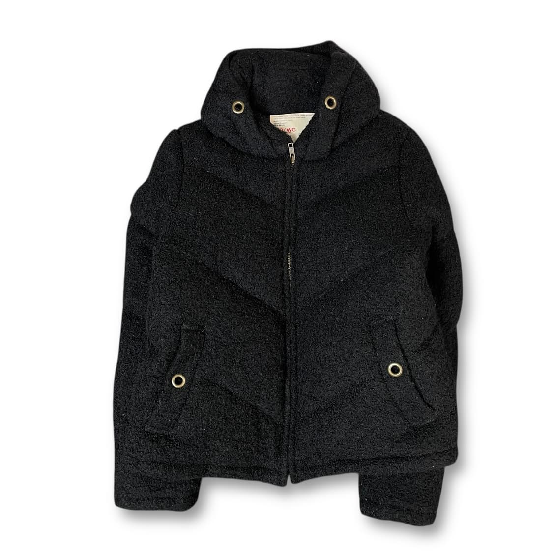 JPN 블랙 뽀글이 후드 자켓 상품이미지1