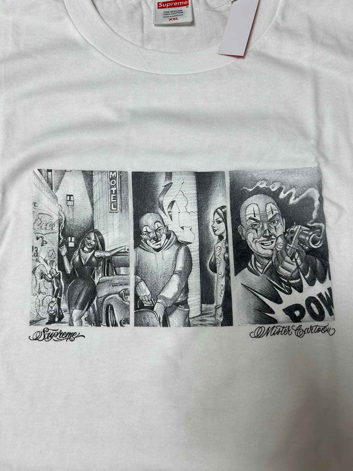 (2XL) 슈프림 미스터카툰 Pow 티셔츠  상품이미지3