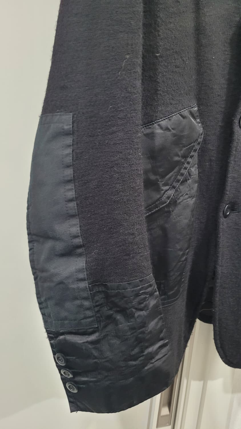 꼼데가르송 옴므 후염 울 패치워크 자켓 상품이미지3