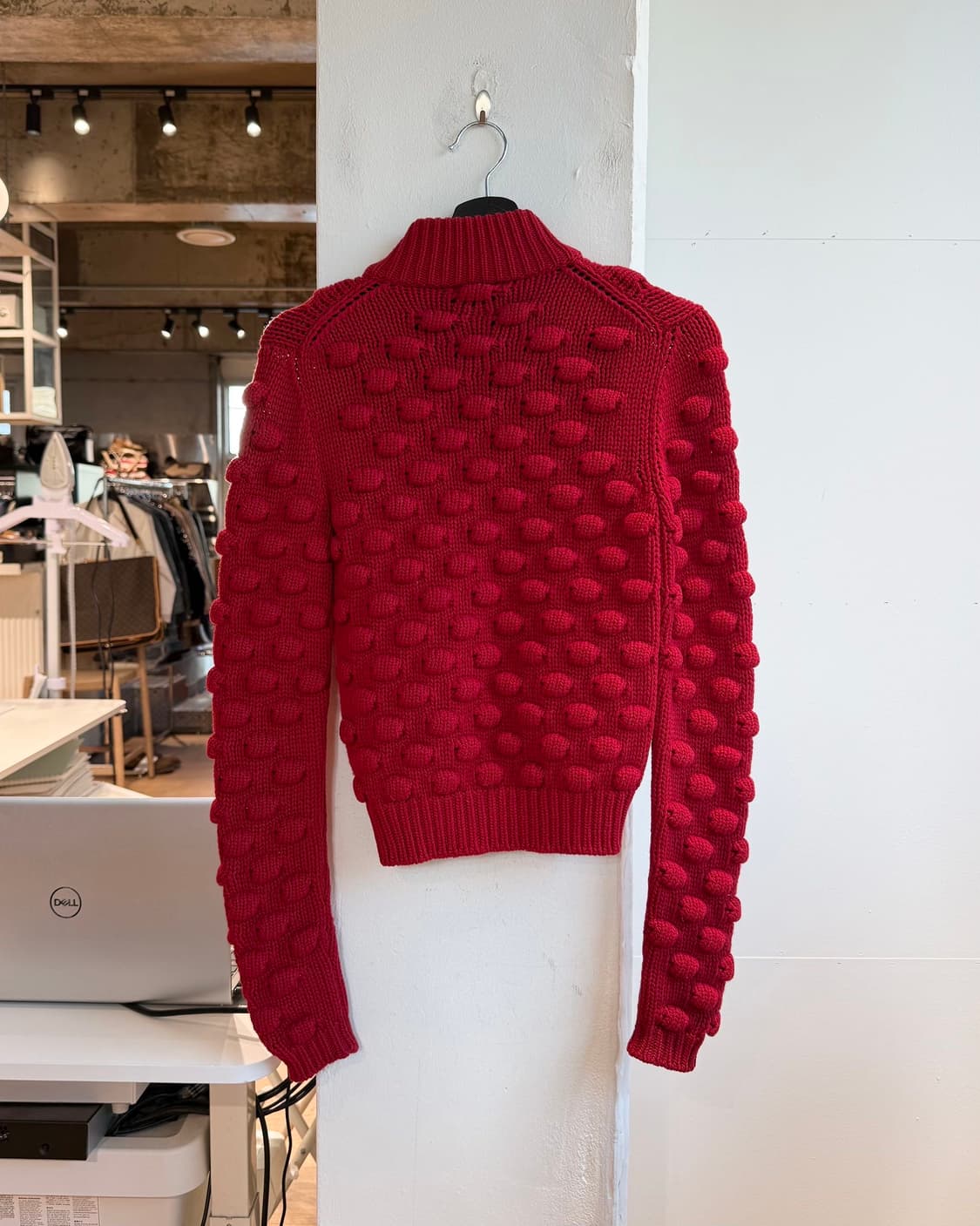 프라다 스포츠 레드 서클 니트 집업  상품이미지7