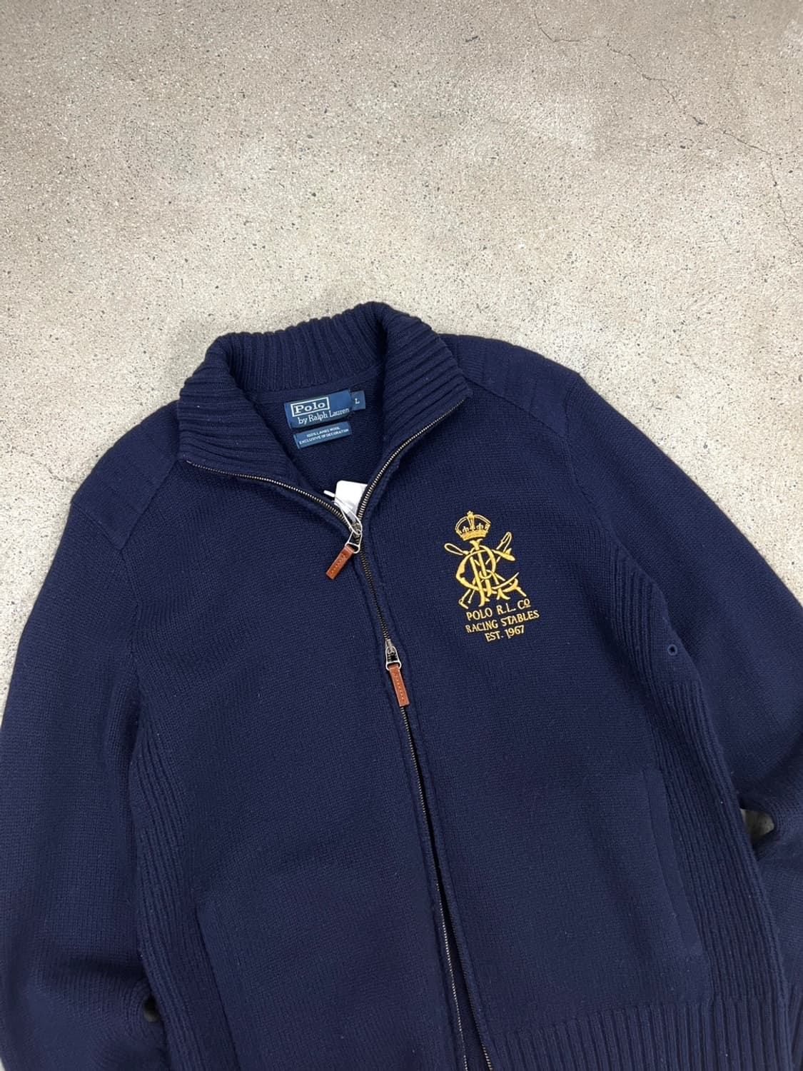 폴로 랄프로렌 크레스트 울 니트집업 상품이미지5
