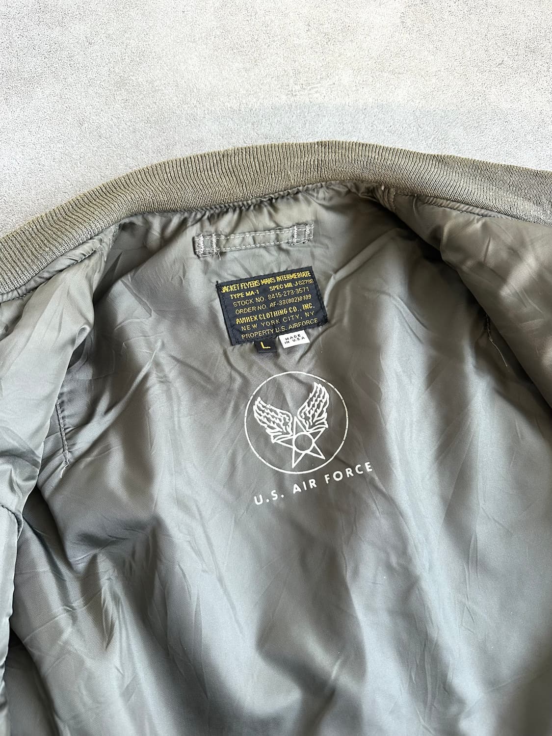 아비렉스 90s 드래곤 플라이트 MA-1 봄버 상품이미지5