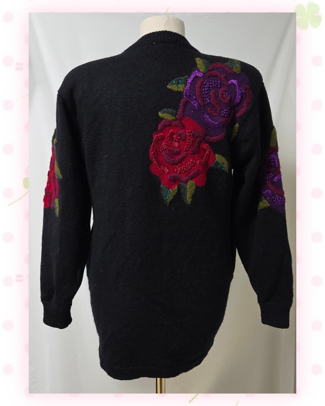 MRS GIARDINO 꽃자수 울 가디건 상품이미지6