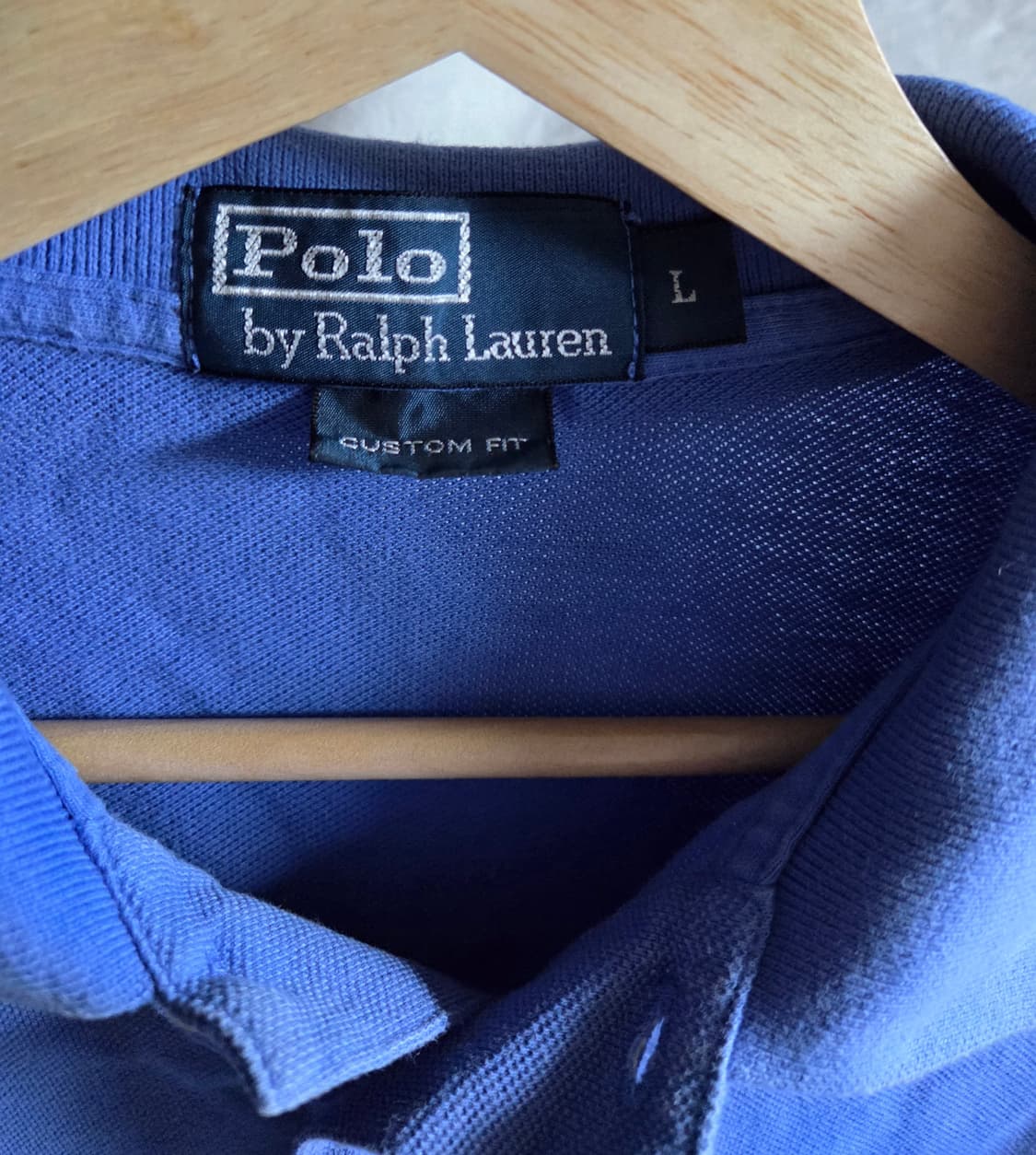 폴로 랄프로렌 긴팔 폴로셔츠 블루 L 95~100 상품이미지3