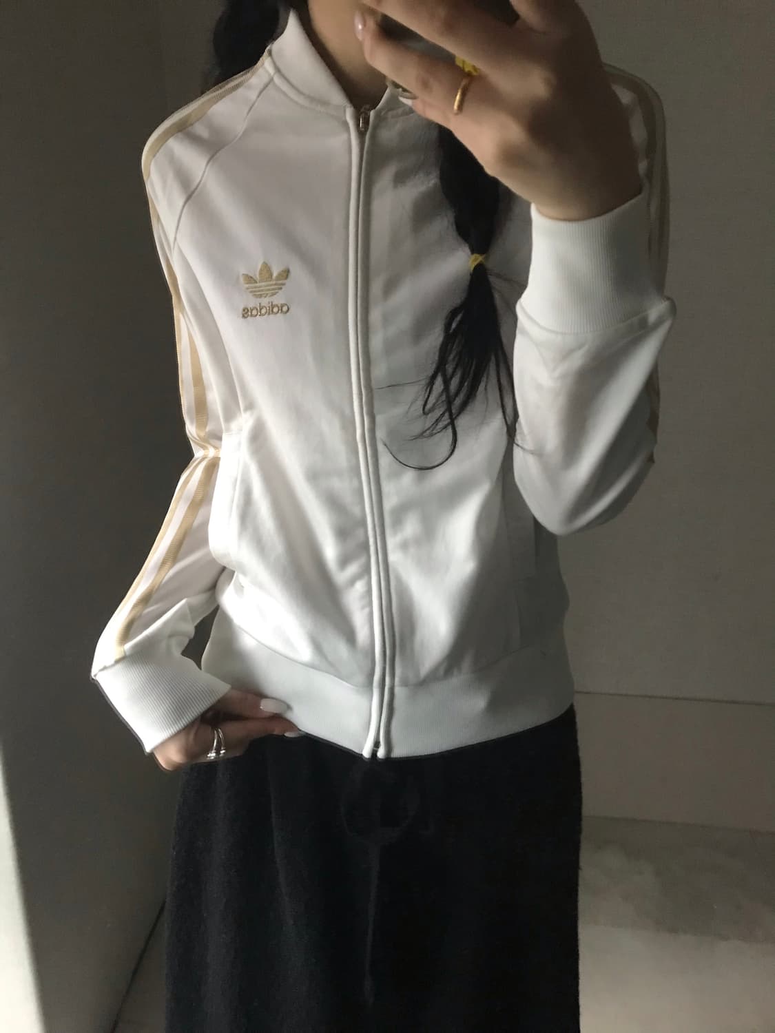 아디다스 화이트 골드 져지 상품이미지1