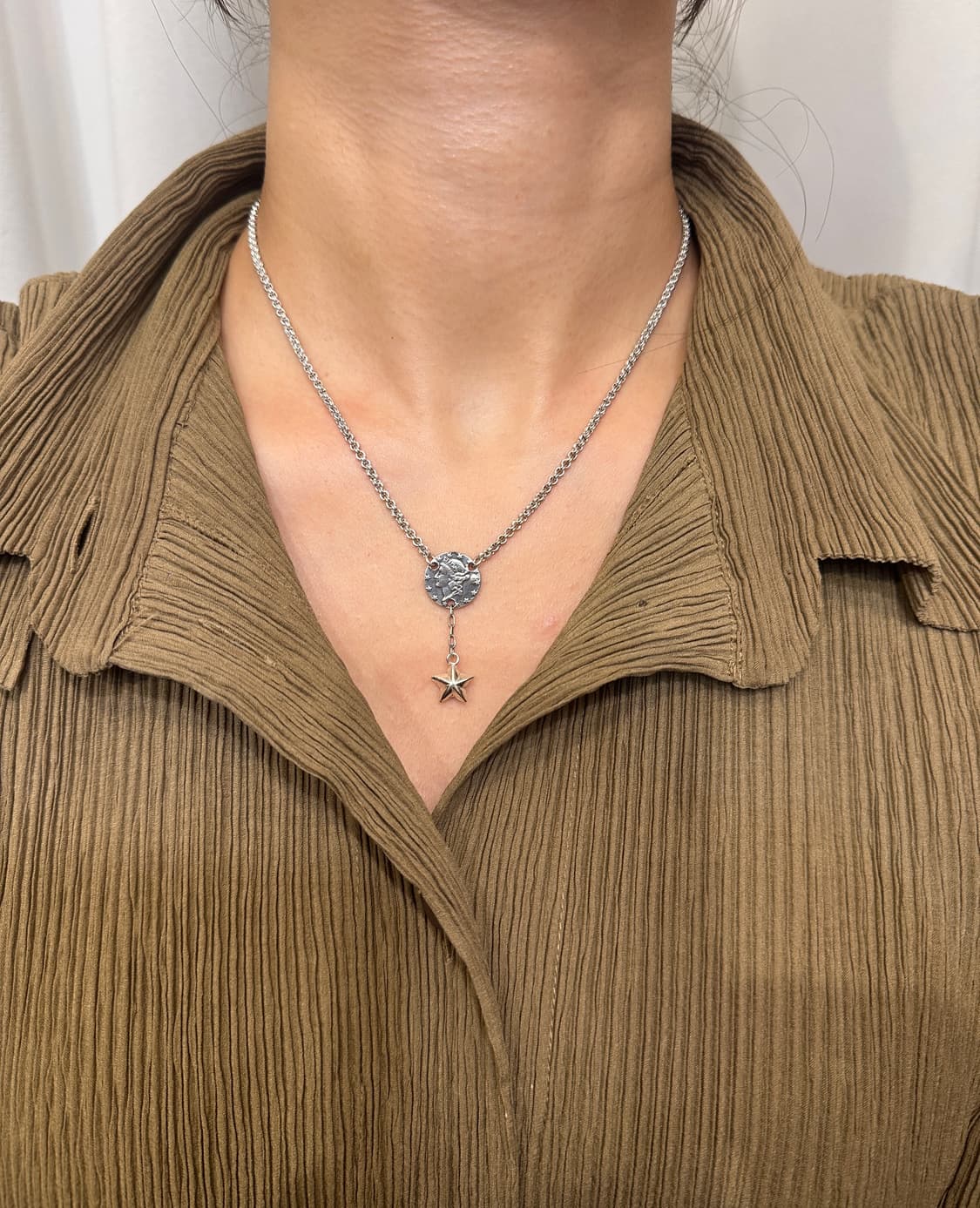 Musta Coin Starbound 925Silver Necklace 상품이미지5