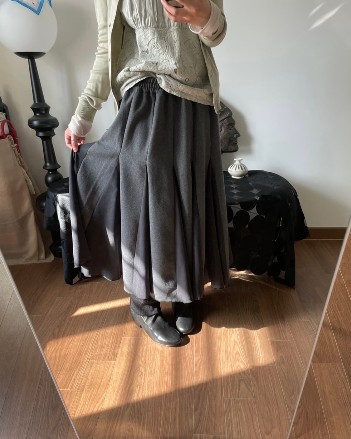 long flare skirt 상품이미지2