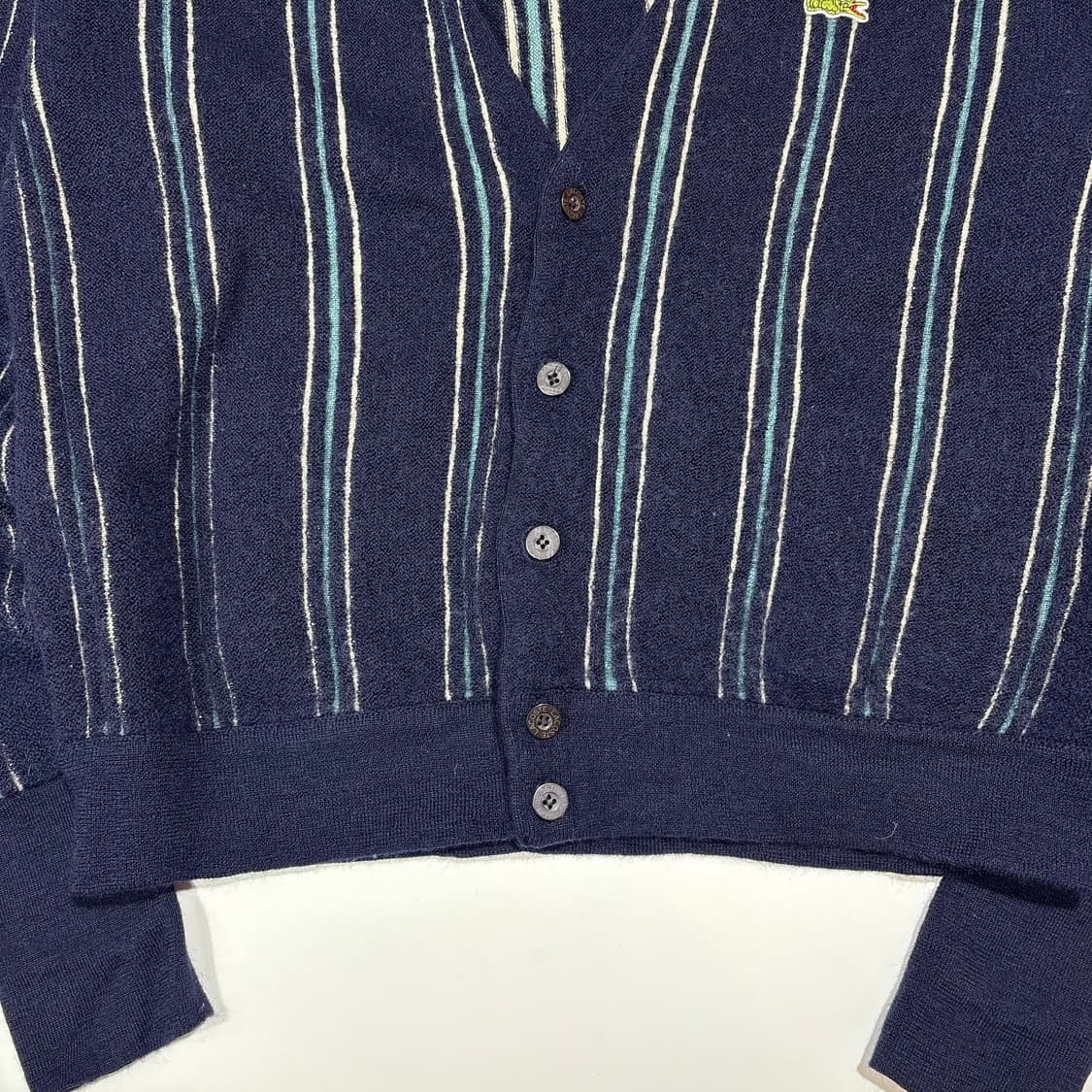 라코스테 네이비 스트라이프 가디건 상품이미지2