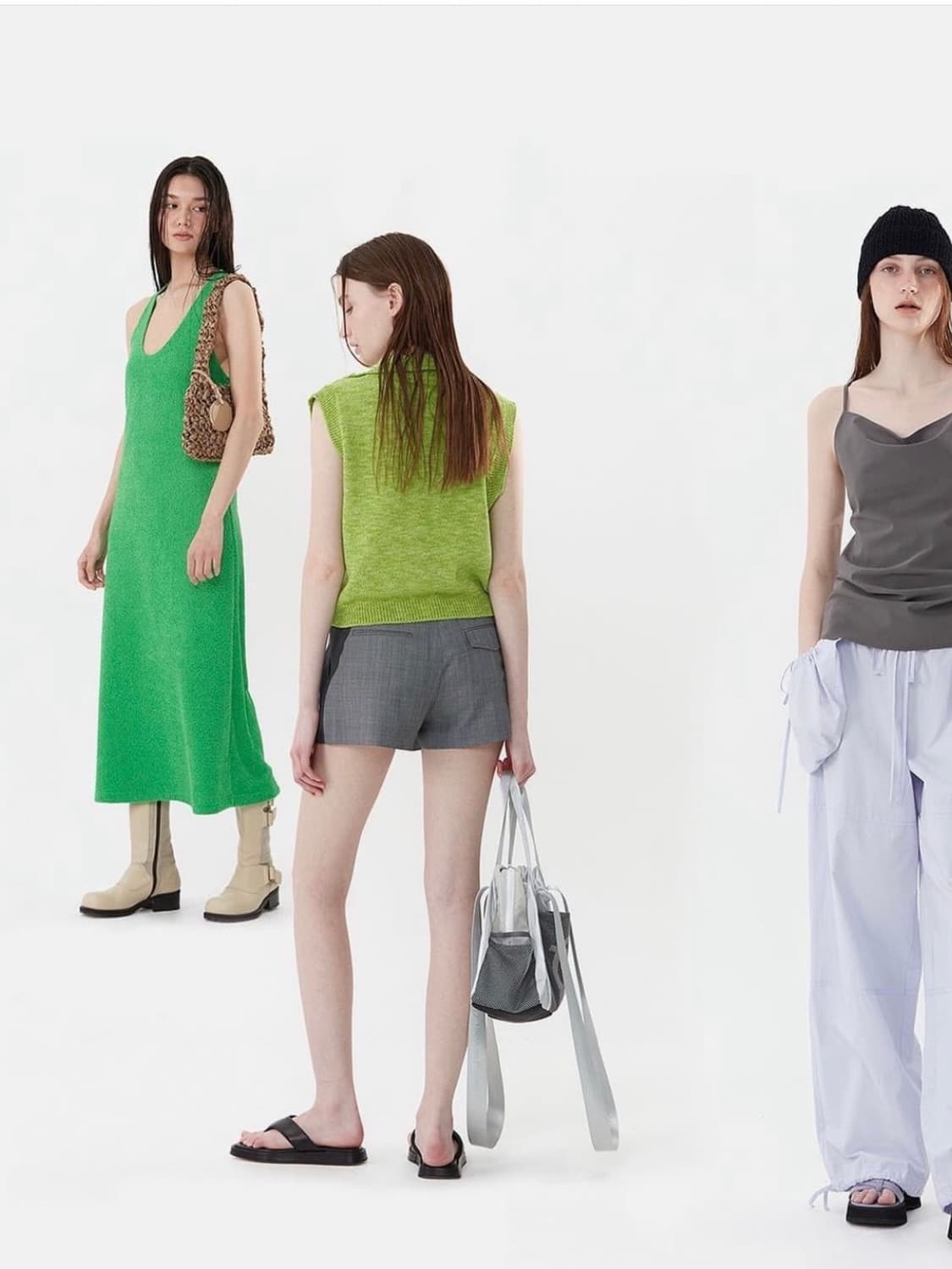 더 오픈 프로덕트 하프집업 니트 베스트 상품이미지9