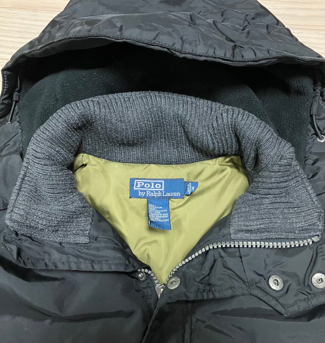 폴로 랄프로렌 마운틴 다운 패딩 코트 블랙 상품이미지5