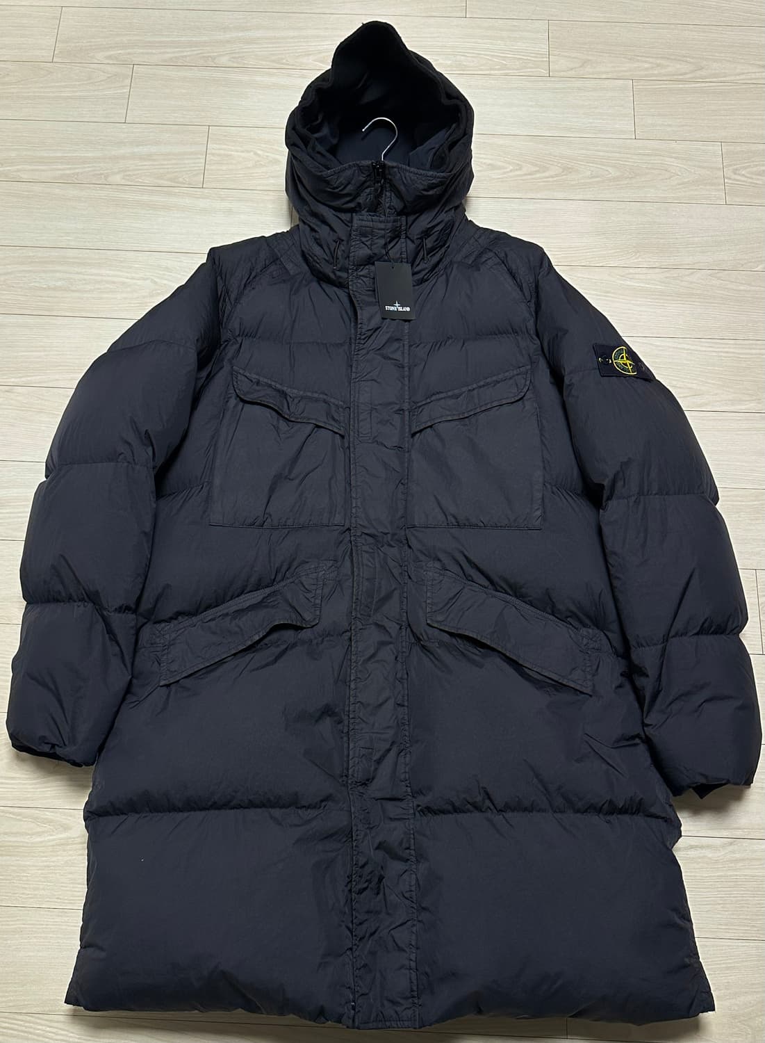 스톤아일랜드 크링클랩스 롱패딩 22fw 3XL(110) 블랙 상품이미지5