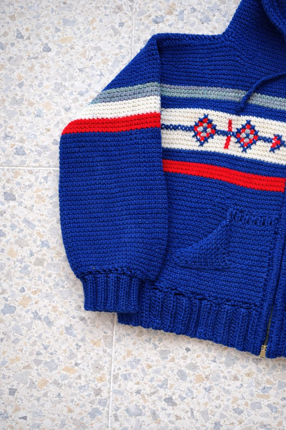 60~70's 빈티지 후드 가디건 우먼 상품이미지3