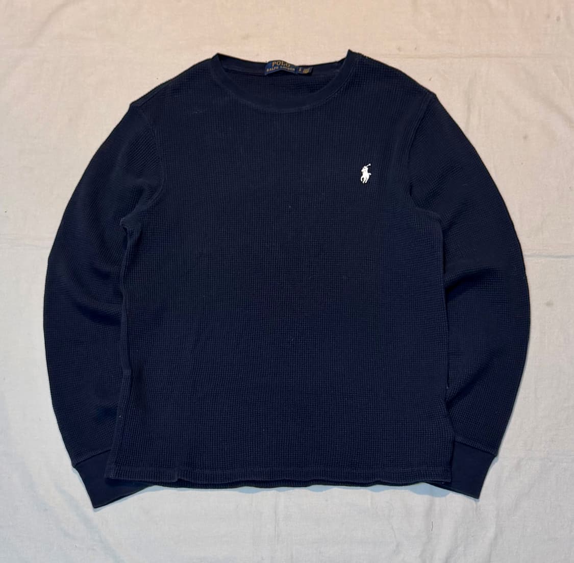 폴로 랄프로렌 와플 써멀 롱슬리브 네이비 상품이미지1