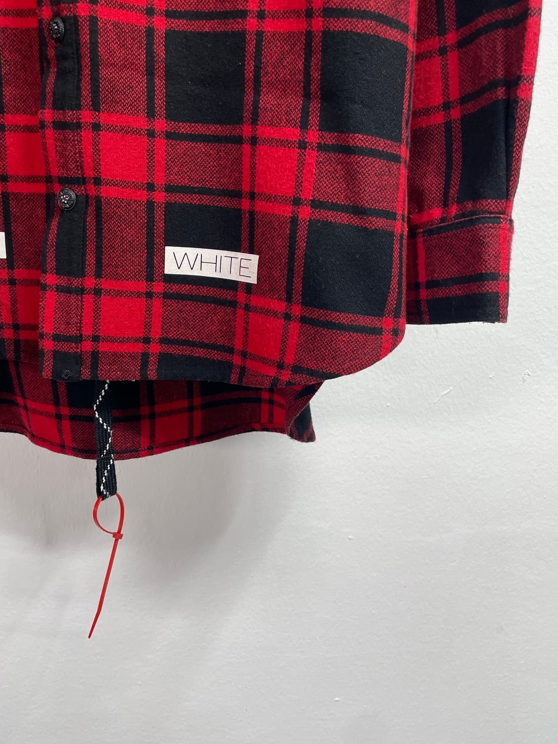 오프화이트 체크 플란넬 셔츠 (on.568) 상품이미지5