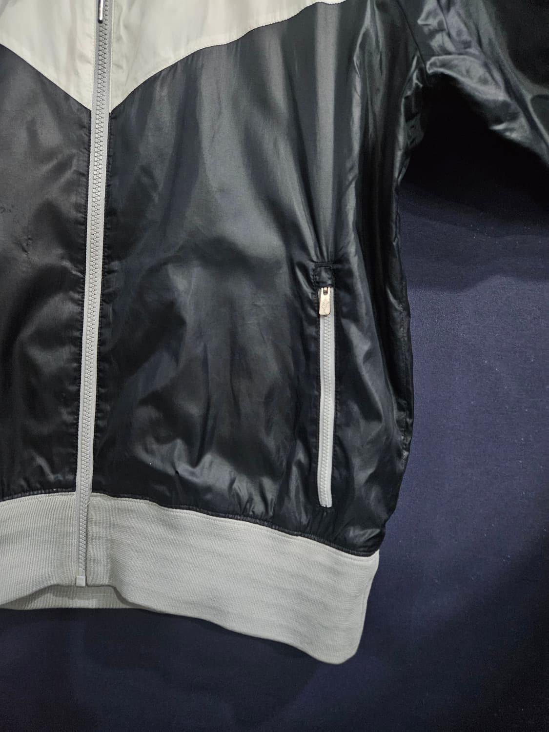 나이키 자수로고 투톤 남성 100~105 바람막이 후드집업 자켓  상품이미지6