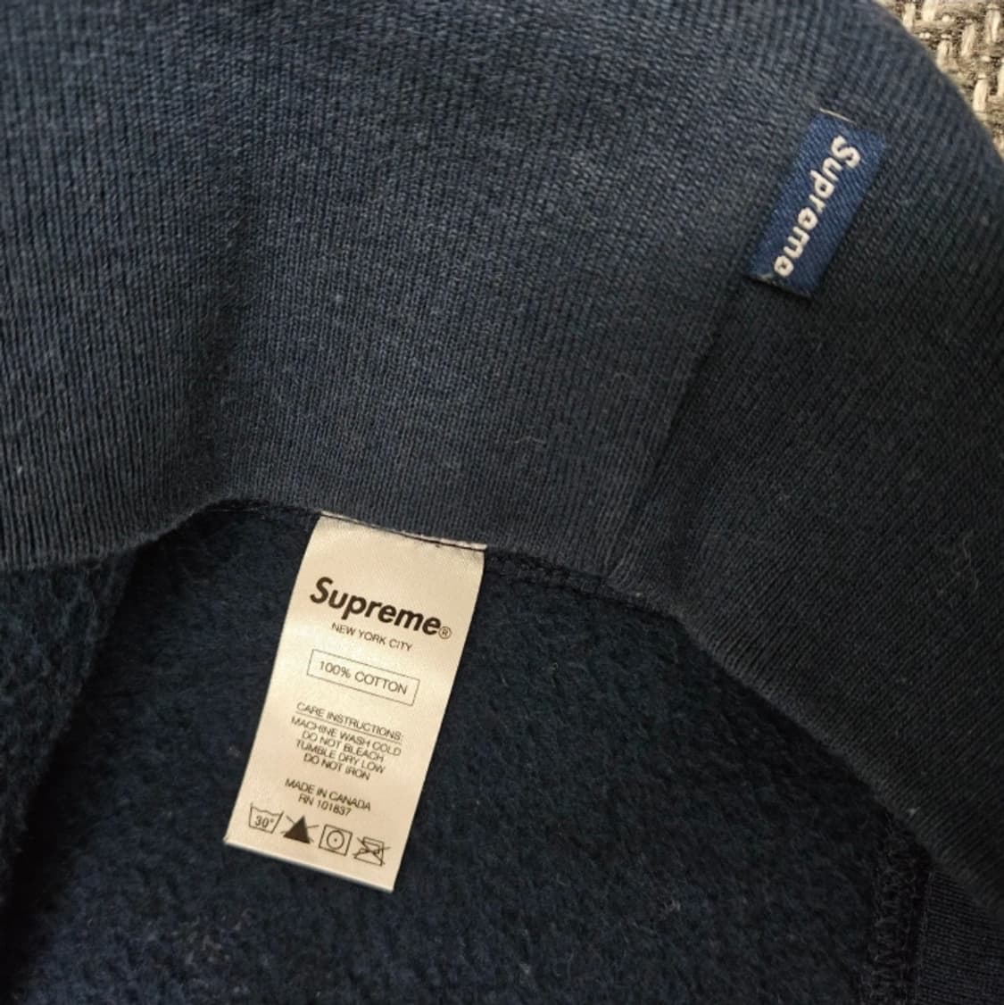 슈프림 멘디니 건 후드 네이비 상품이미지6