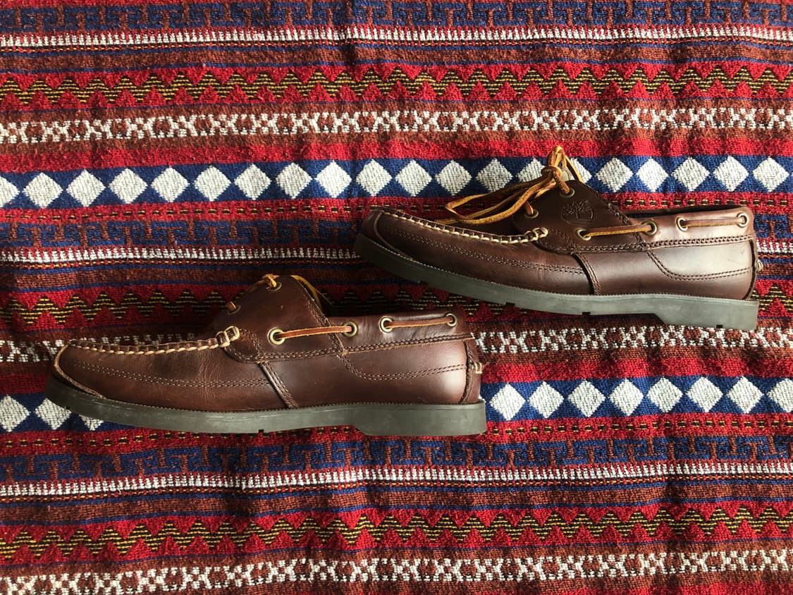 팀버랜드 브라운 레더 보트슈즈 260 상품이미지3