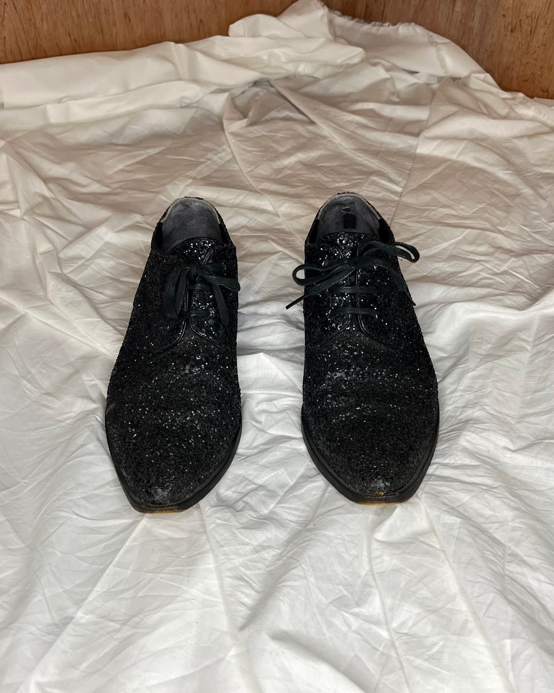 꼼데가르송 트리콧 블랙 글리터 옥스포드 슈즈 상품이미지3