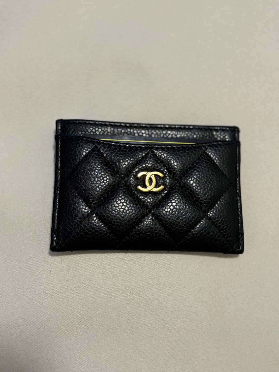 샤넬 클래식 캐비어 카드지갑 금장 카드홀더 상품이미지2