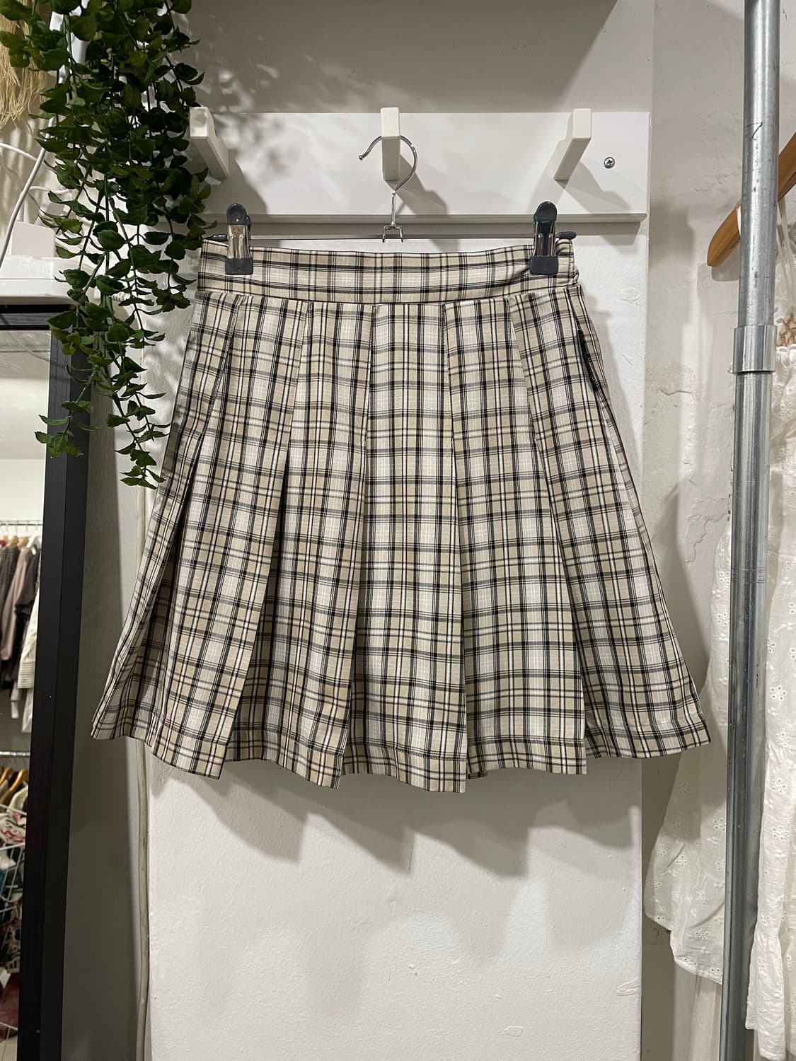 check pleats mini skirt 상품이미지8