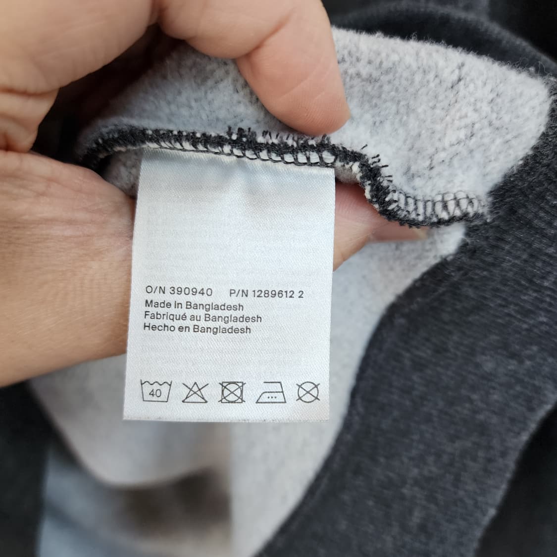 COS 코스 그레이 맨투맨 티셔츠 상품이미지5