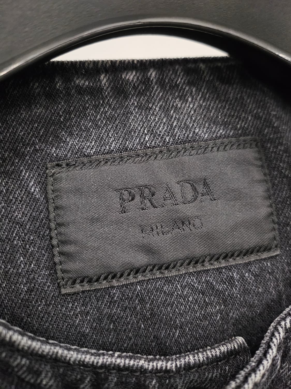 프라다 삼각로고 데님자켓 L사이즈  상품이미지3