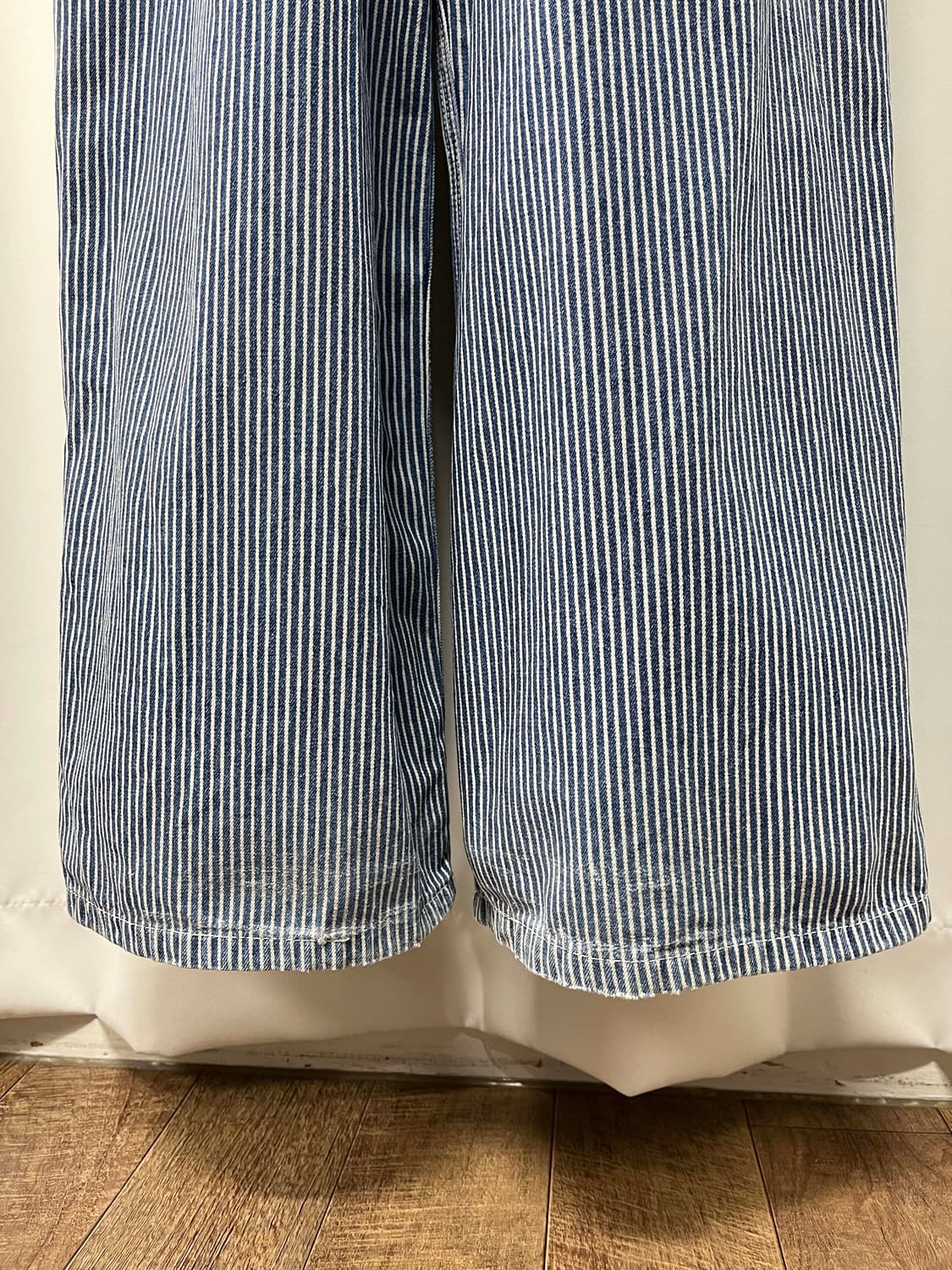 80's LEE 히코리 인디고 오버롤 카펜터 워크웨어 멜빵바지 91-SB 상품이미지10