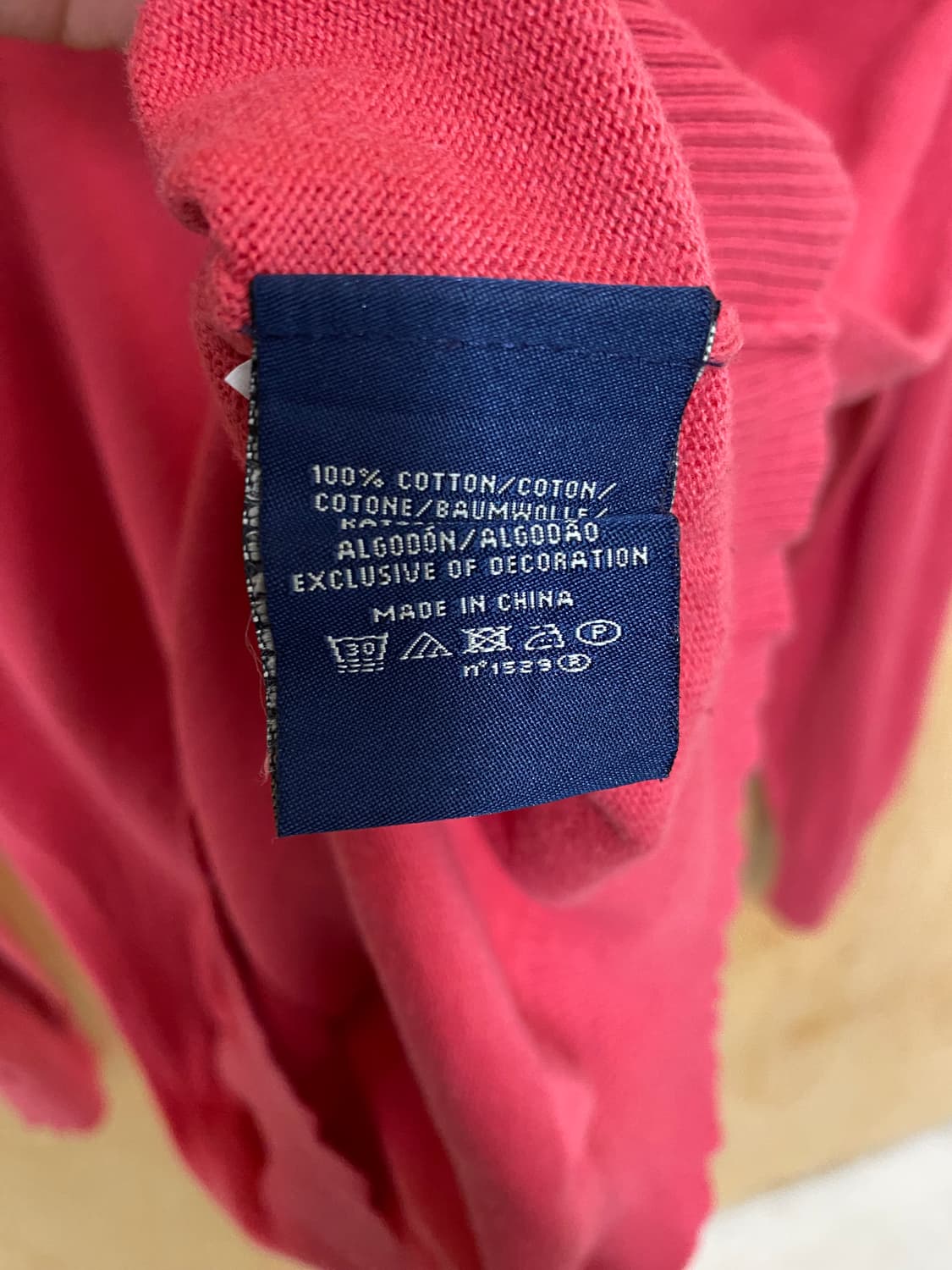 POLO JEANS CO v-neck knit 폴로 성조기 와펜 면니트 상품이미지6