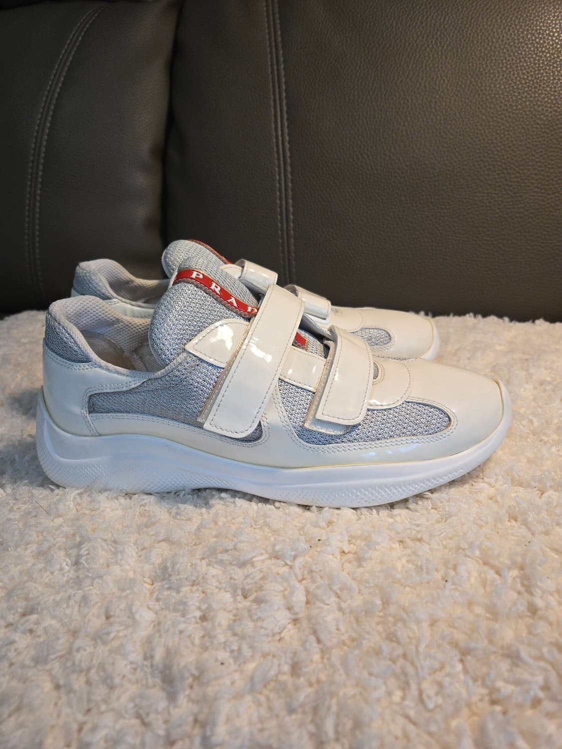 프라다 PRADA 아메리카컵 벨크로 여름 스니커즈 37 (240) 상품이미지2