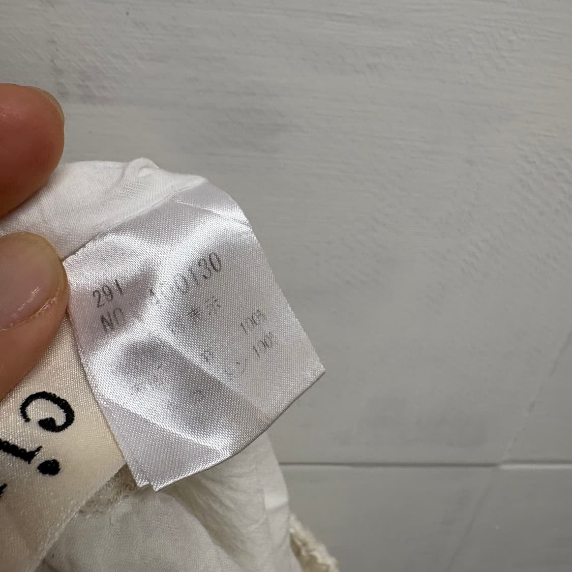 Pual ce cin 아이보리 린넨 모리걸 페어리 체크 미디스커트 JPN 상품이미지5