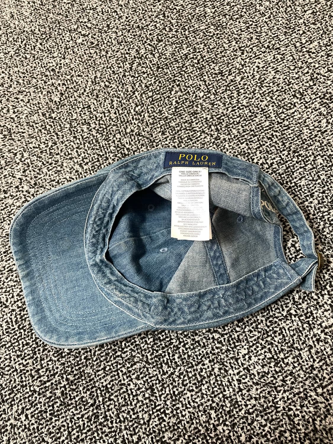 빈티지9. 폴로랄프로렌 데님 볼캡 모자 상품이미지5