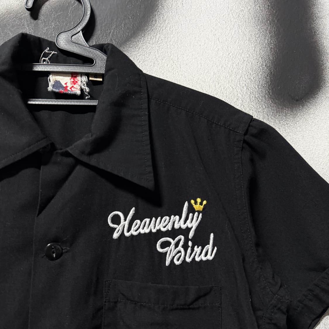 VTG 빈티지 재패니즈 오리엔탈 하라주쿠 자수 디테일 반팔 셔츠 상품이미지3