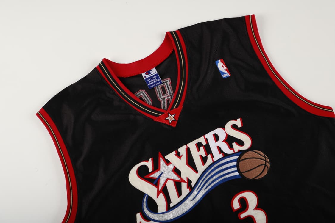 [XXL] 00's 챔피온 NBA 필라델피아 식서스 아이버슨 어센틱 져지 상품이미지2