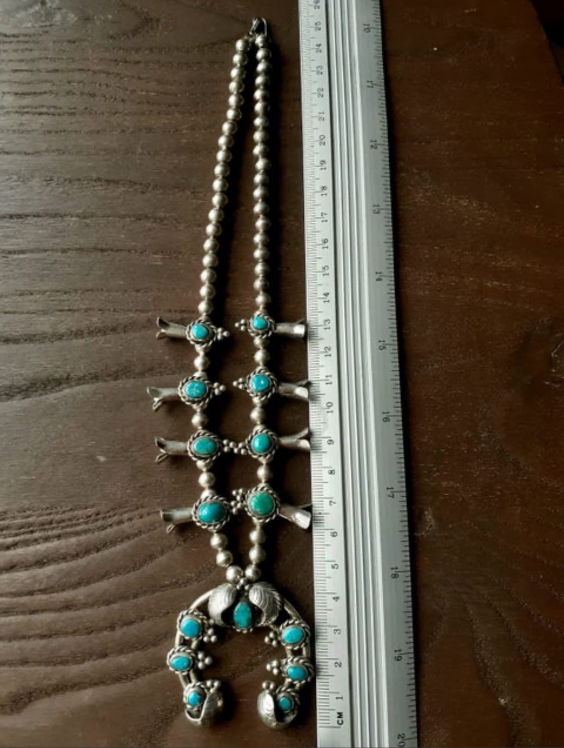 Navajo squash blossom 나바호 스쿼시 블로섬 목걸이 상품이미지7