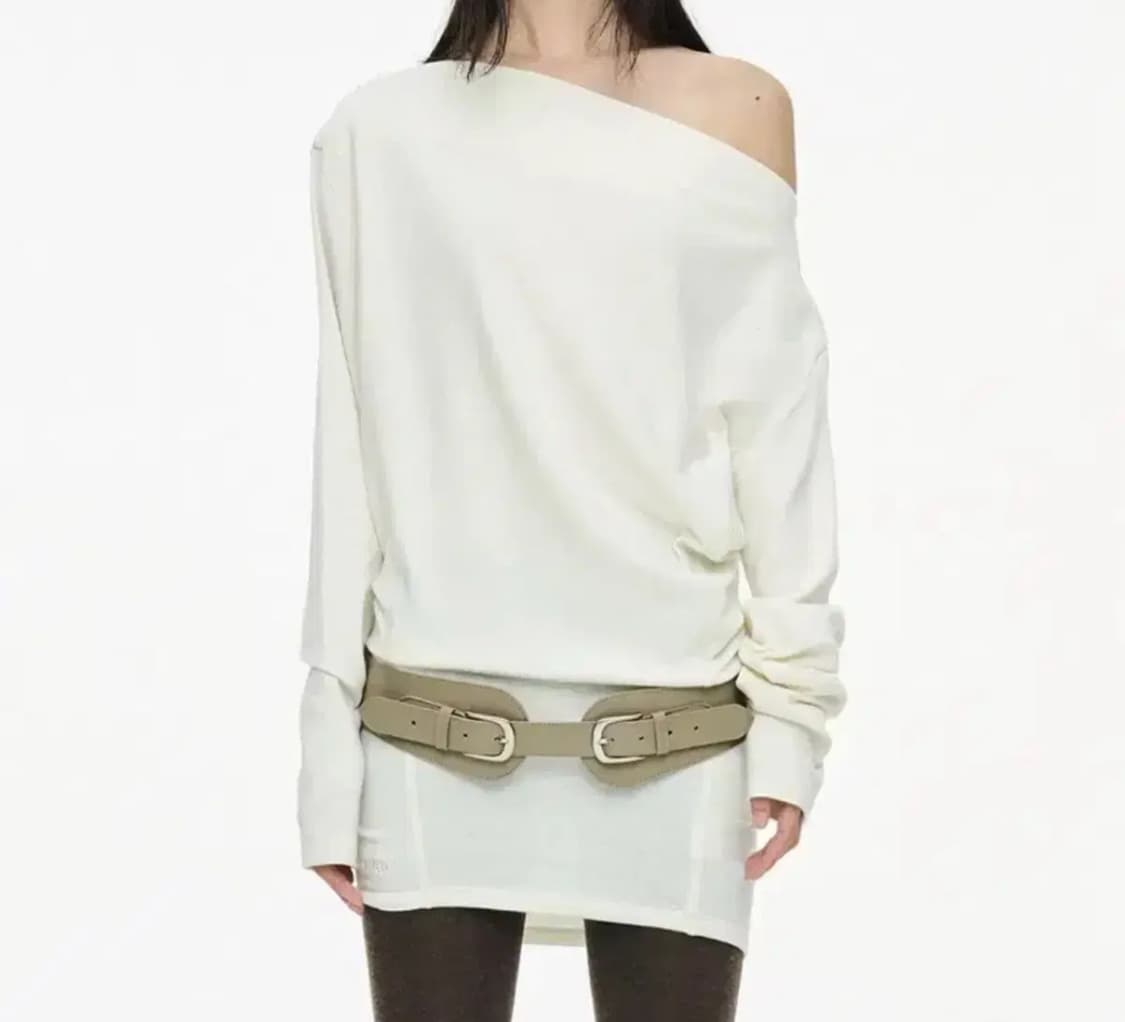 세릭 인시전 테이퍼드 탑 아이보리 상품이미지1