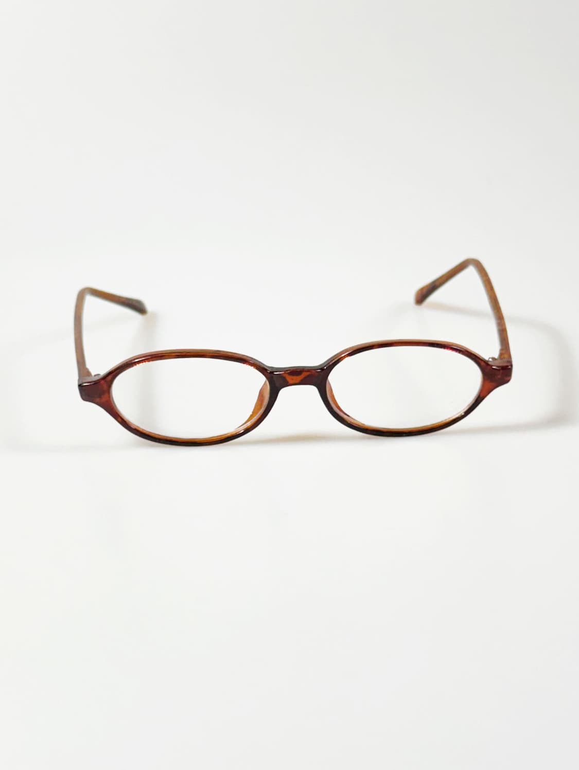 90s JOANNA 토터스쉘 오벌 뿔테 빈티지 안경 상품이미지2