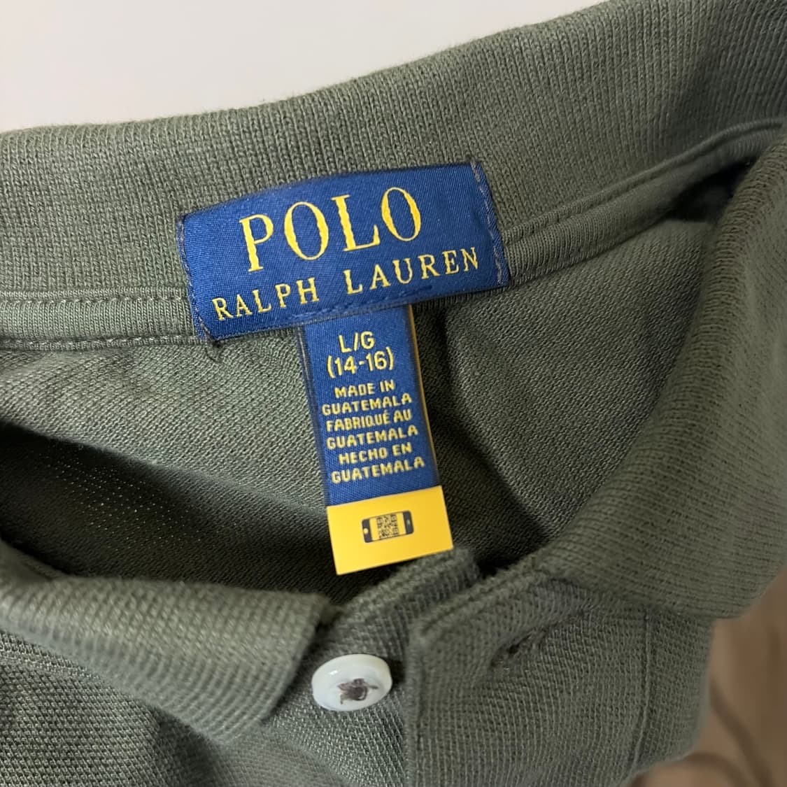 (새상품) 폴로 랄프로렌 카라티 티셔츠 올리브 카키 상품이미지3