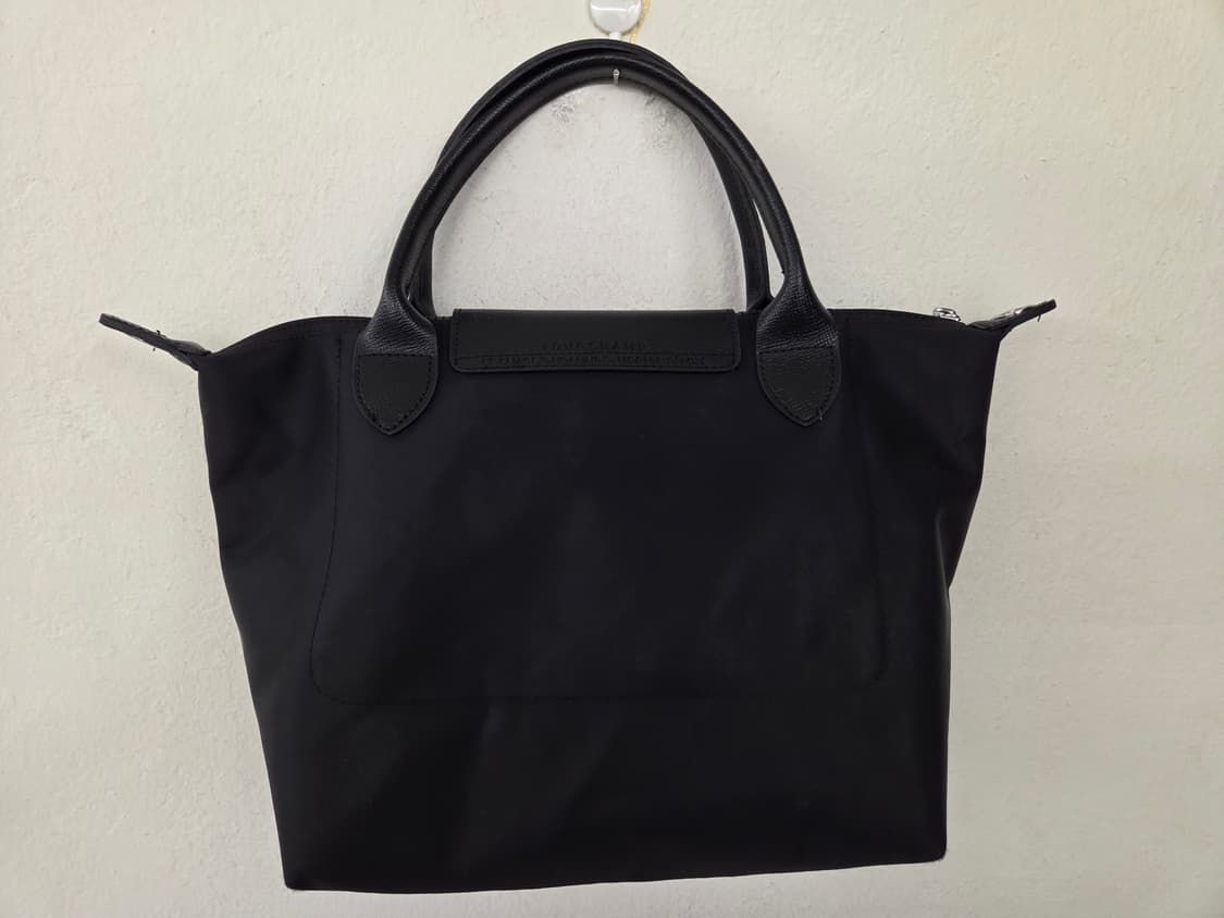 롱샴 르플리아쥬 블랙 토트백 M 상품이미지4
