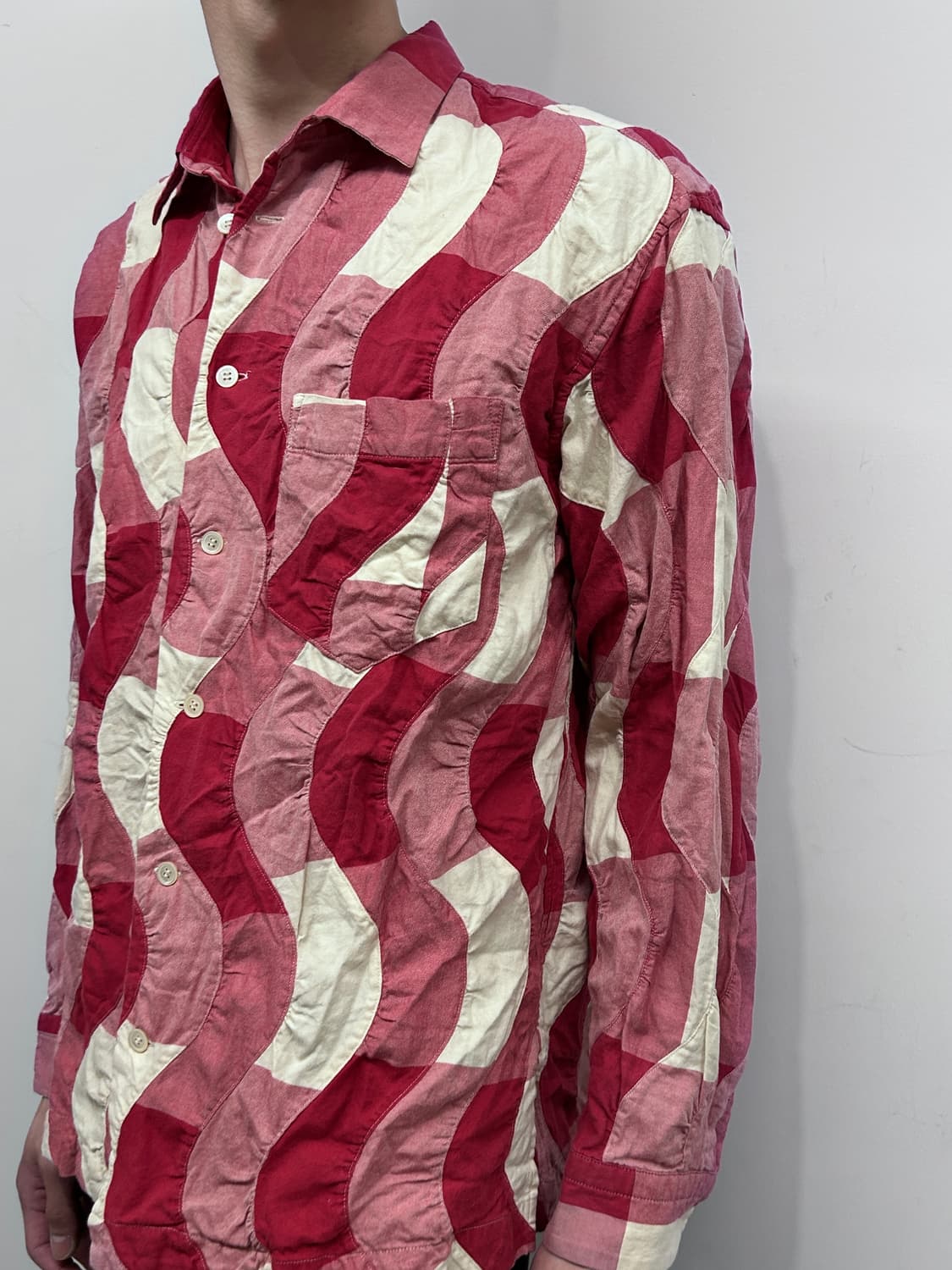 이세이 미야케 맨 패치워크 웨이브 셔츠 상품이미지1