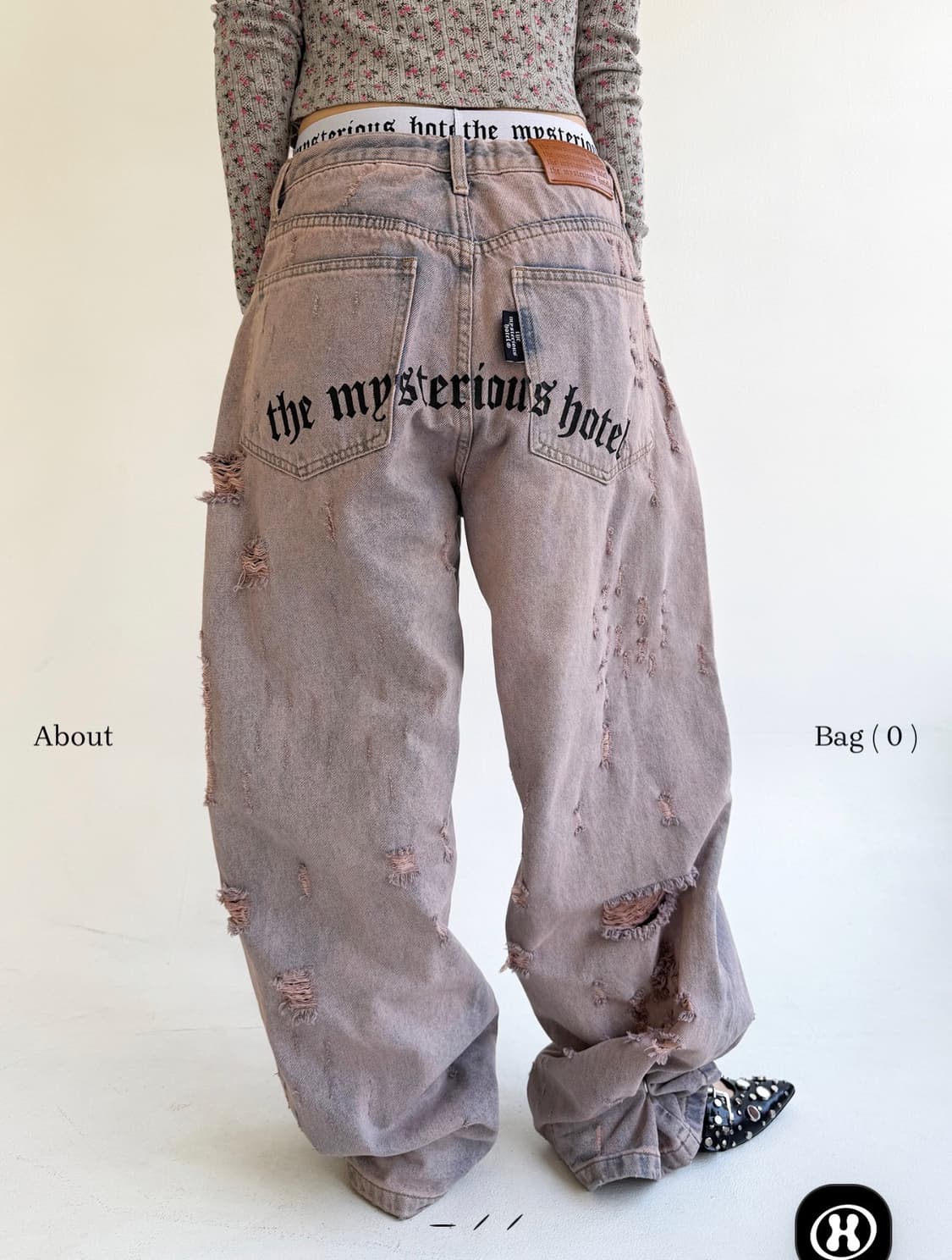 미스테리어스호텔 리얼 데미지 데님 상품이미지1